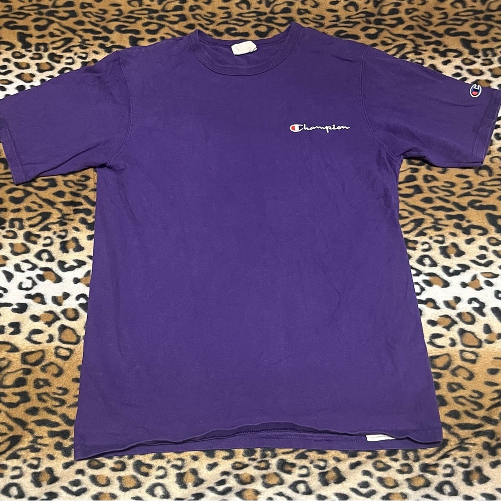 Champion Men's Short Sleeve Tee in Purple